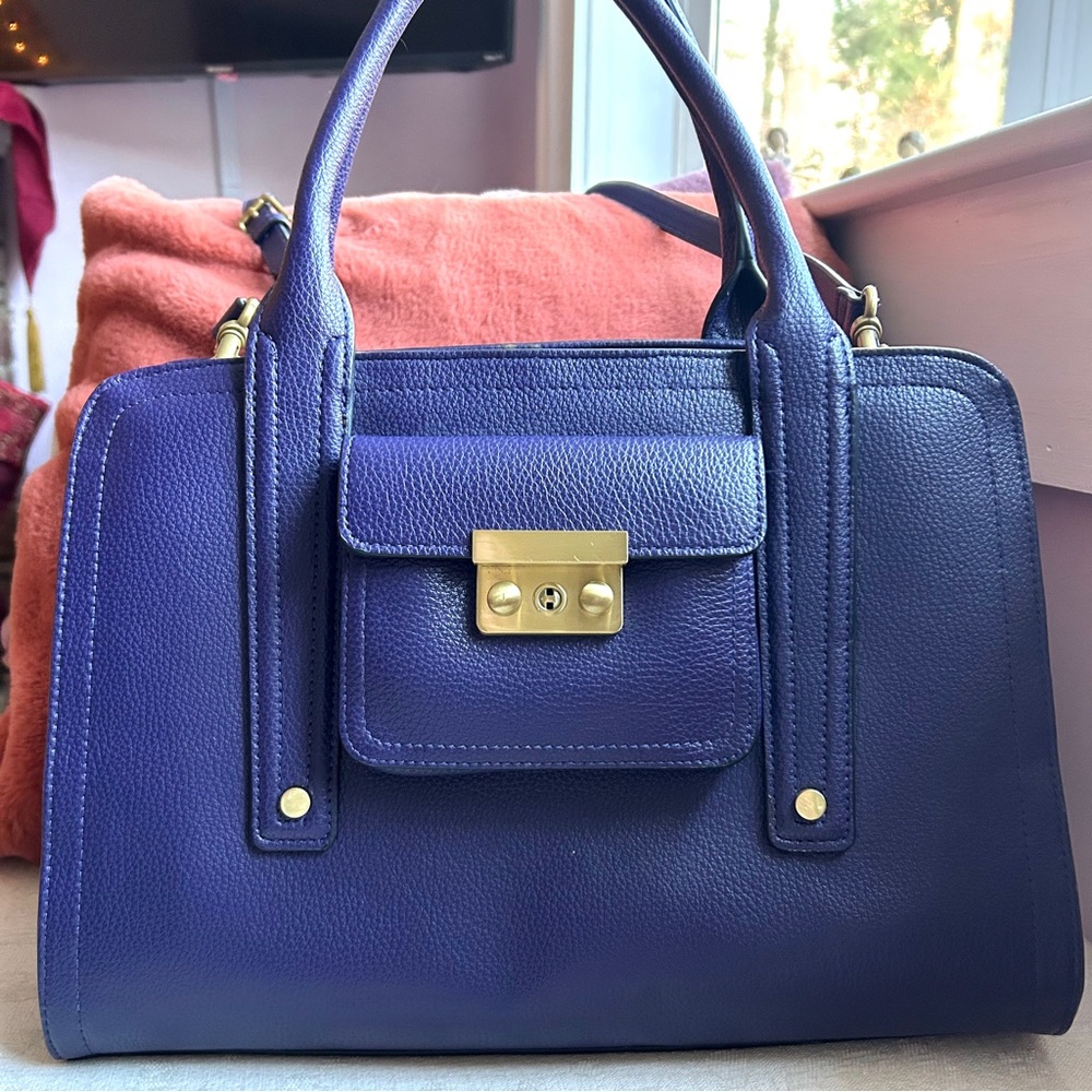 3.1 Phillip Lim (Target) Purple Satchel Handbag w/crossbody strap medium… - Picture 14 of 14